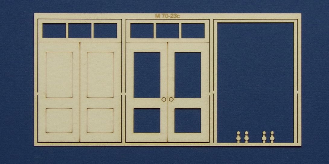 M 70-23c O gauge double door with square transom type 2 Double door with square transom type 2